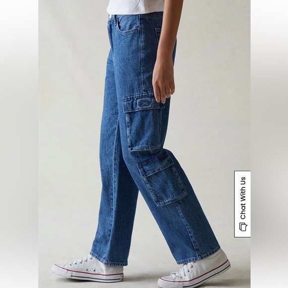 PacSun Eco Dark Indigo '90s Straight Leg Jeans - Picture 2 of 6